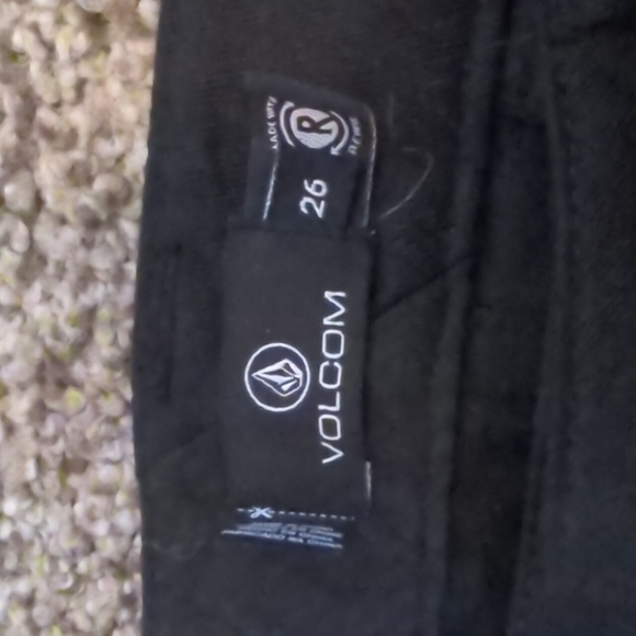 Volcom Frochickie Highrise Ankle Pants Black 26 - Picture 4 of 7